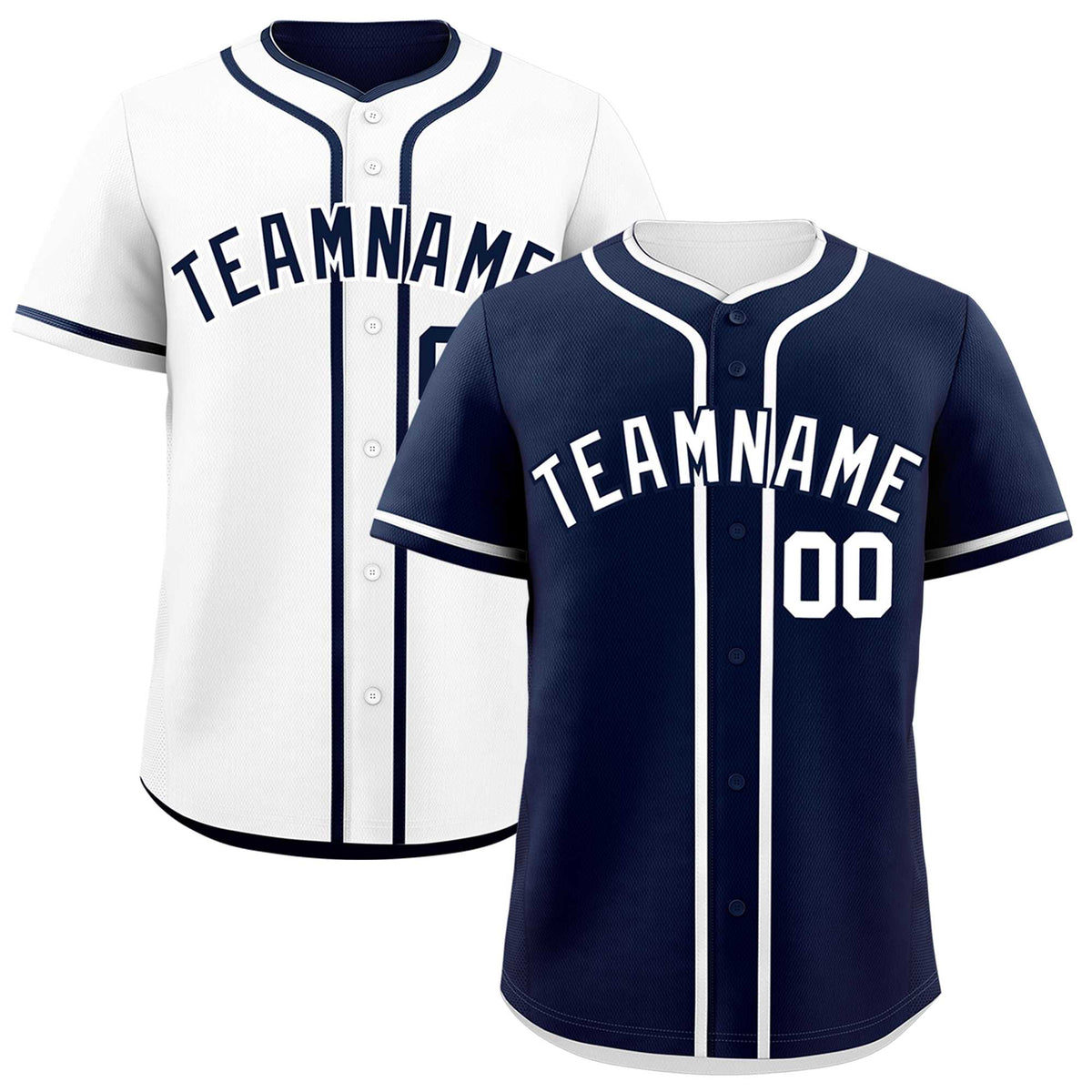 Custom White Reversible Classic Style Lightweight Baseball Jersey| KXKSHOP