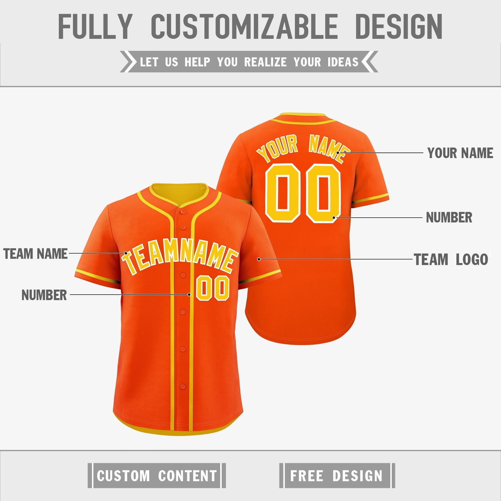 Custom Gold White Reversible Classic Style Moisture-Wicking Baseball Jersey| KXKSHOP