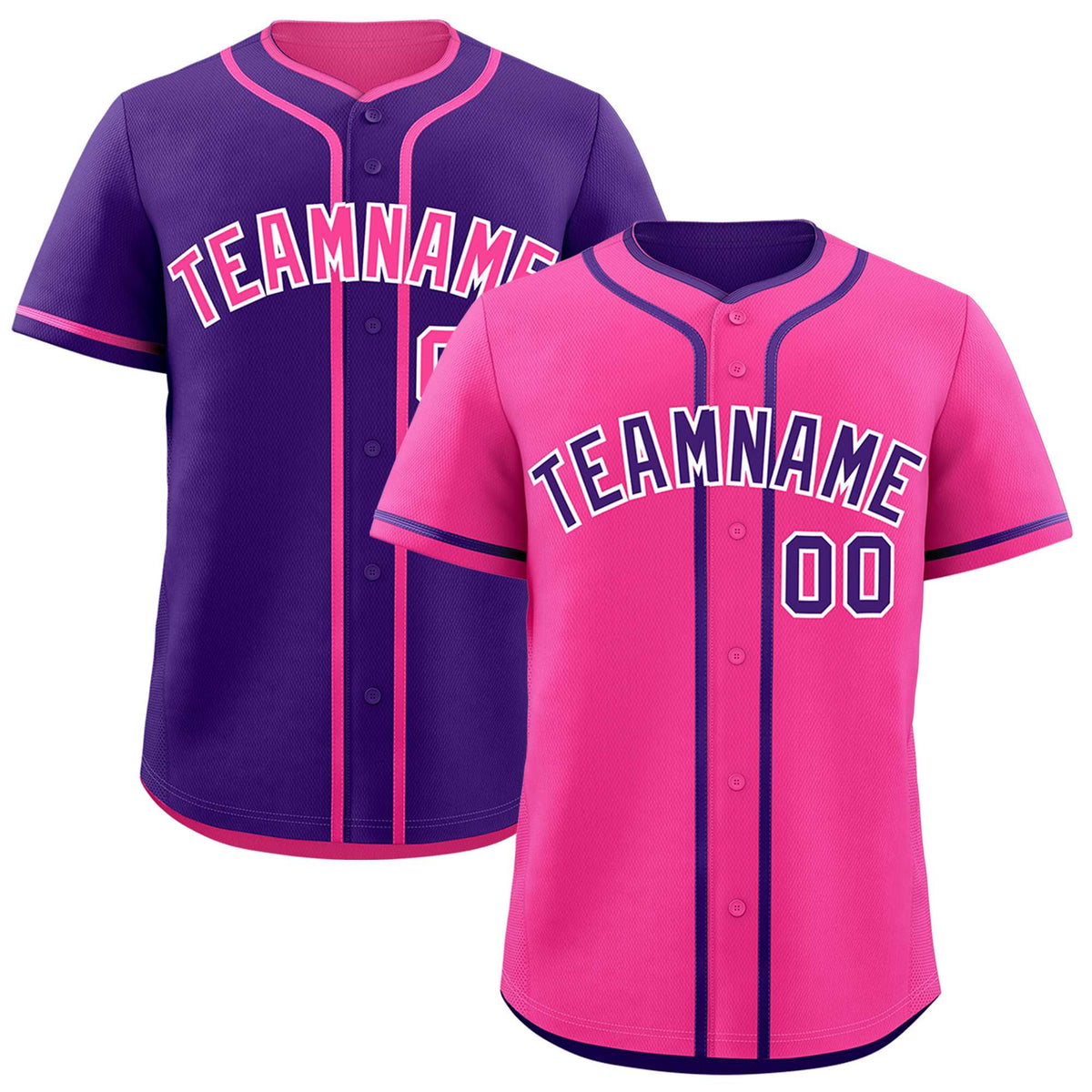 Custom Purple White Reversible Classic Style Moisture-Wicking Baseball Jersey| KXKSHOP