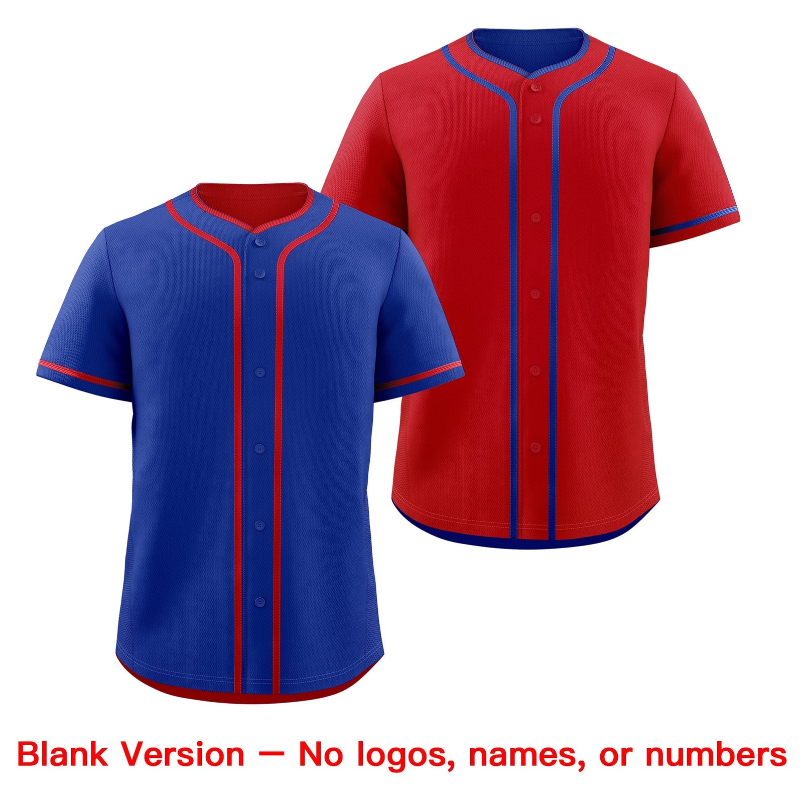 Custom Red White Reversible Classic Style Moisture-Wicking Baseball Jersey| KXKSHOP