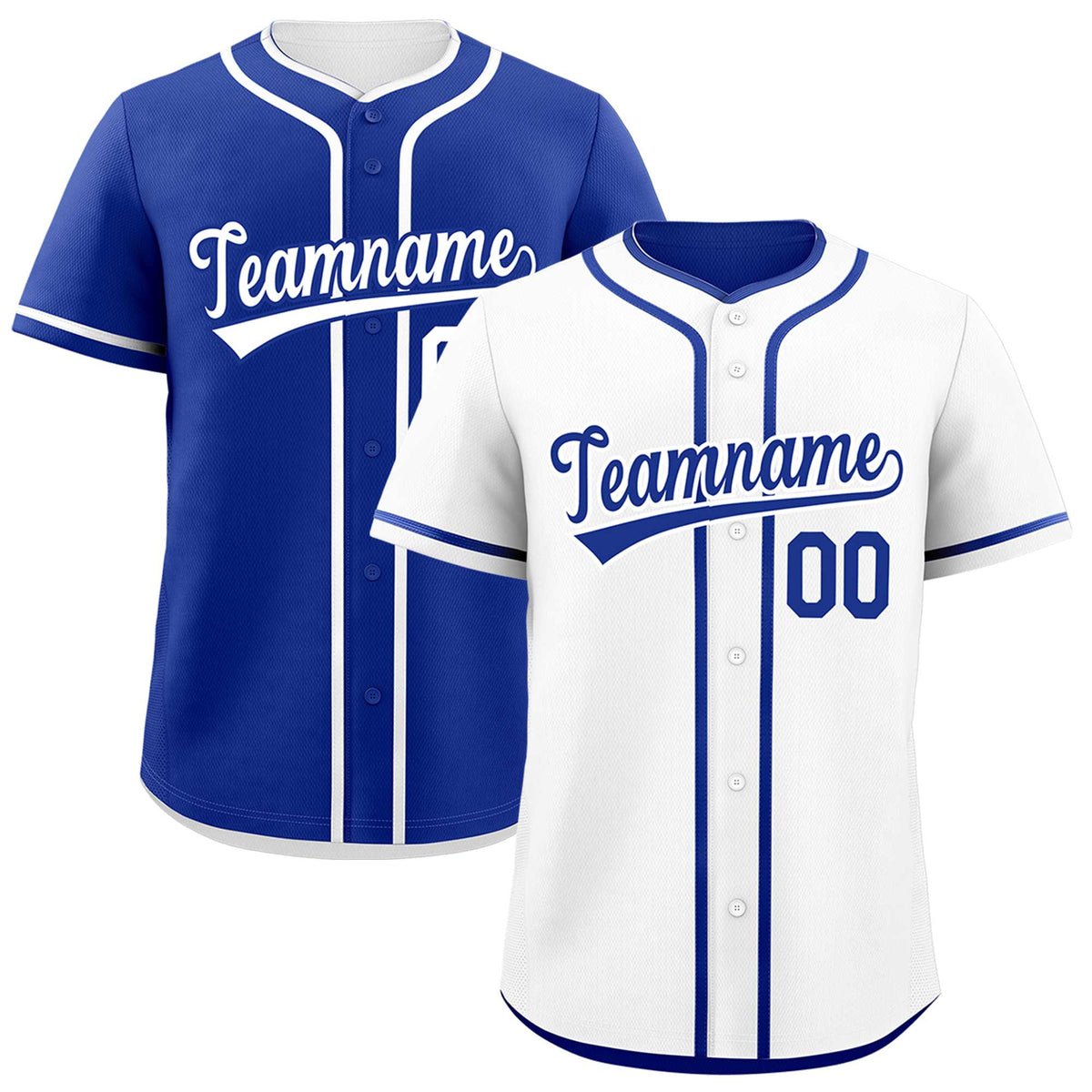 Custom Royal Blue Reversible Classic Style Moisture-Wicking Baseball Jersey| KXKSHOP