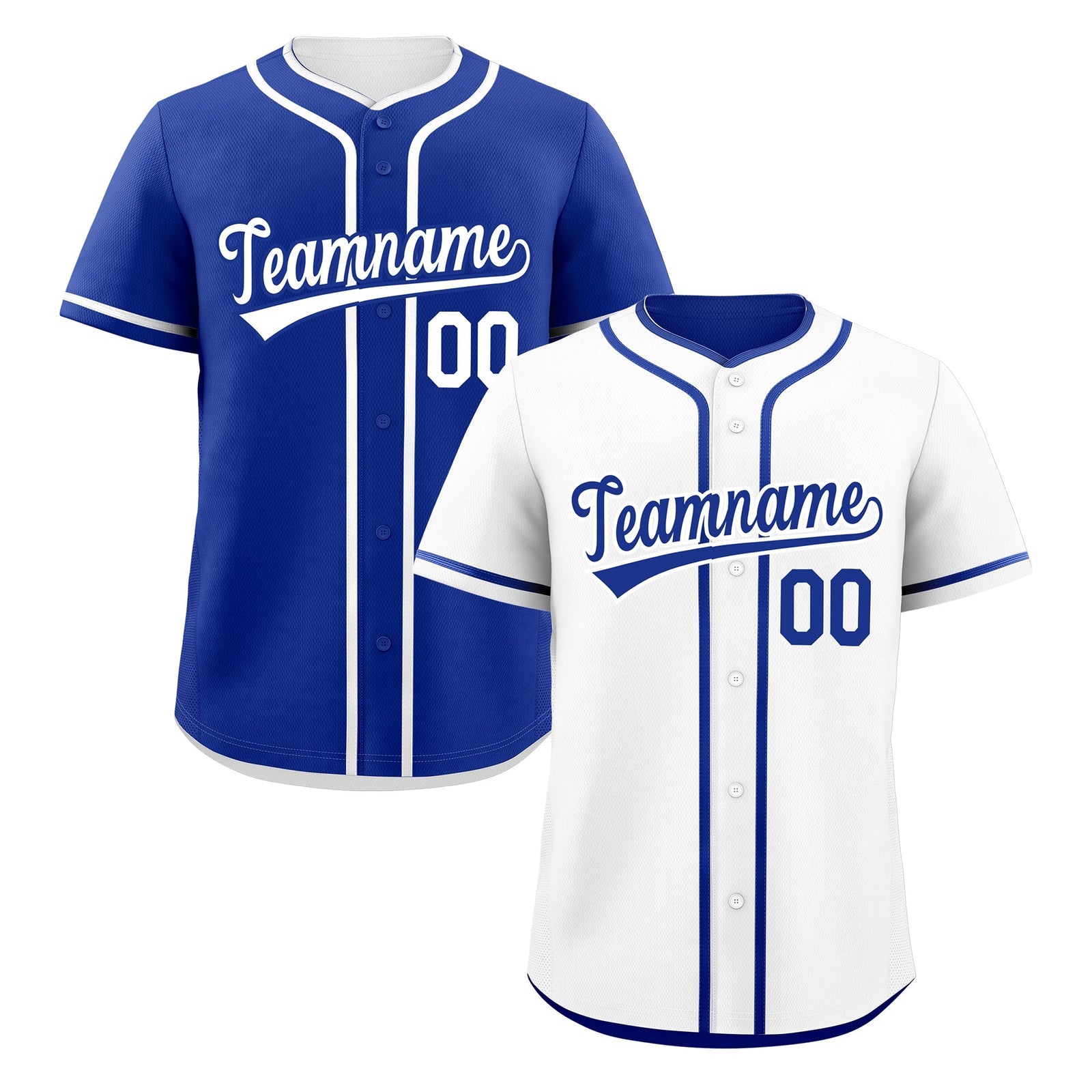 Custom Royal Blue Reversible Classic Style Moisture-Wicking Baseball Jersey| KXKSHOP