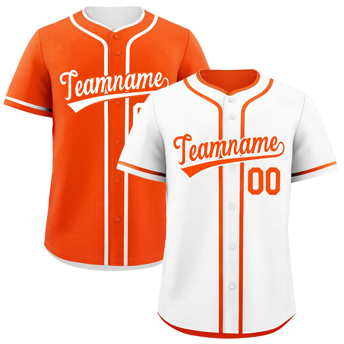 Custom Orange Reversible Classic Style Lightweight Baseball Jersey| KXKSHOP