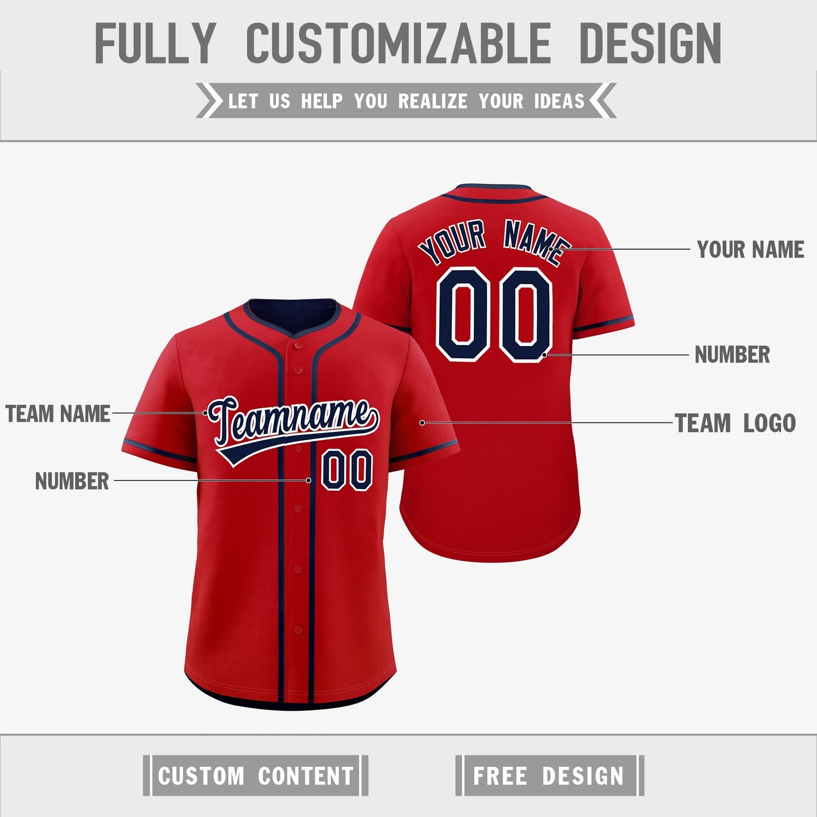 Custom Navy White Reversible Classic Style Moisture-Wicking Baseball Jersey| KXKSHOP