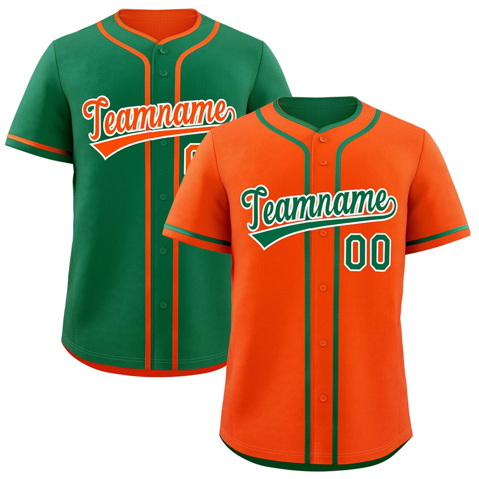 Custom Kelly Green White Reversible Classic Style Moisture-Wicking Baseball Jersey| KXKSHOP