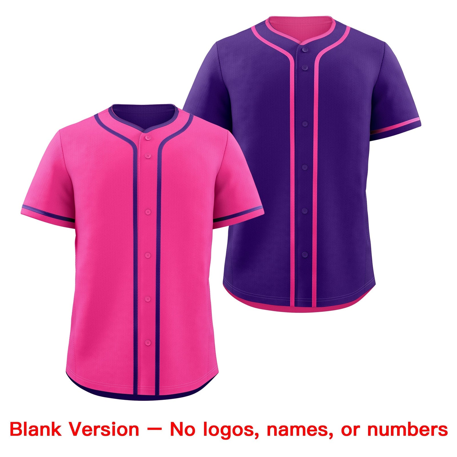 Custom Purple White Reversible Classic Style Moisture-Wicking Baseball Jersey| KXKSHOP
