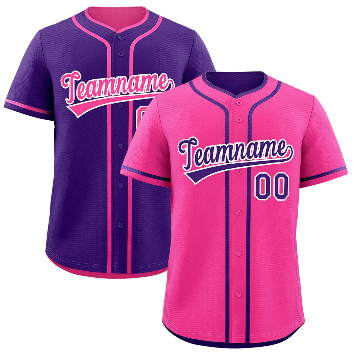 Custom Purple White Reversible Classic Style Moisture-Wicking Baseball Jersey| KXKSHOP