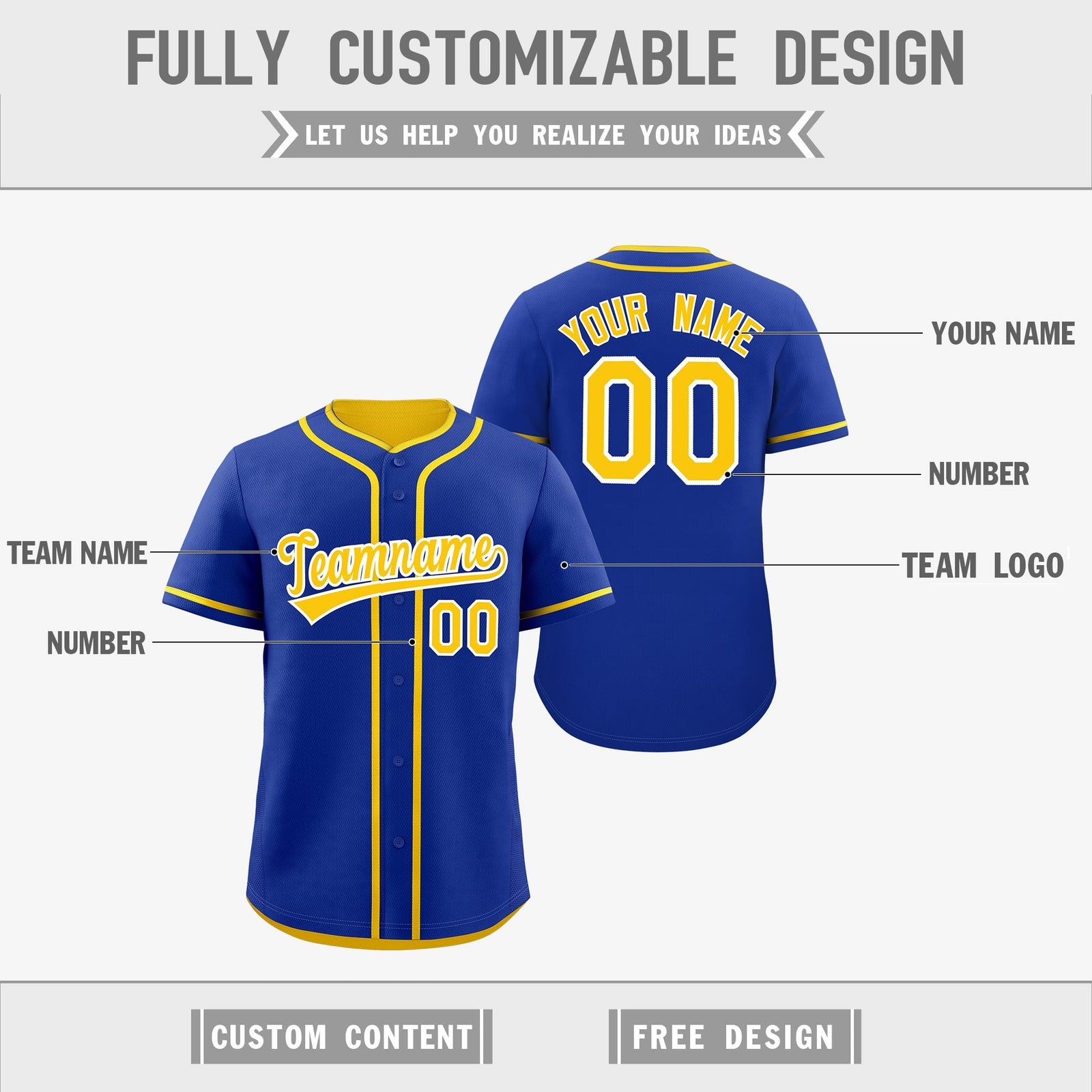 Custom Gold White Reversible Classic Style Lightweight Baseball Jersey| KXKSHOP