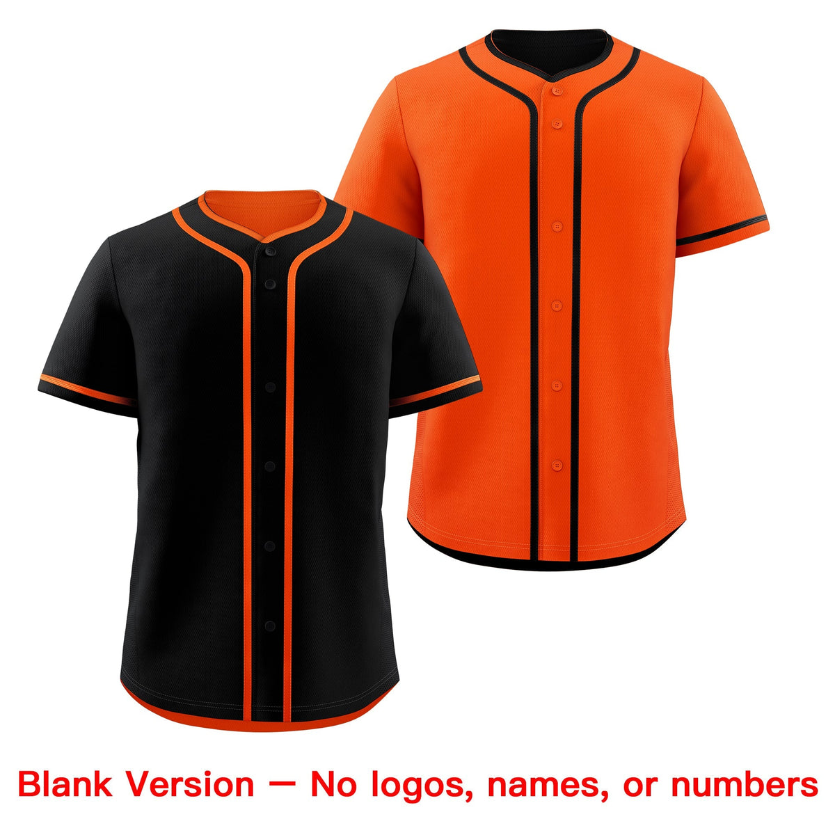 Custom Orange Black Reversible Classic Style Moisture-Wicking Baseball Jersey| KXKSHOP