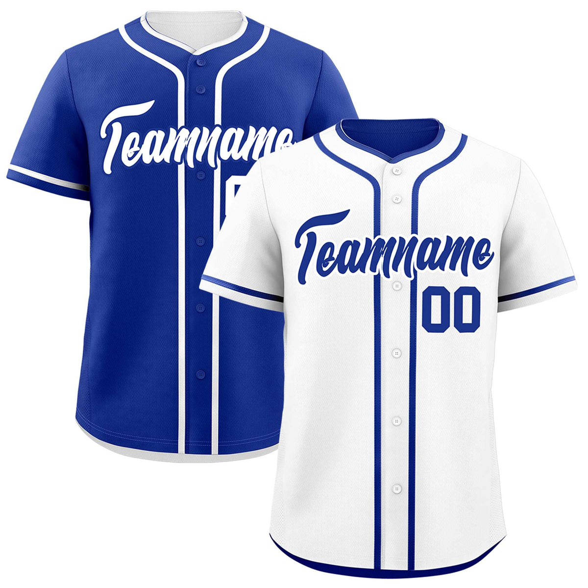 Custom Royal Blue Reversible Classic Style Moisture-Wicking Baseball Jersey| KXKSHOP