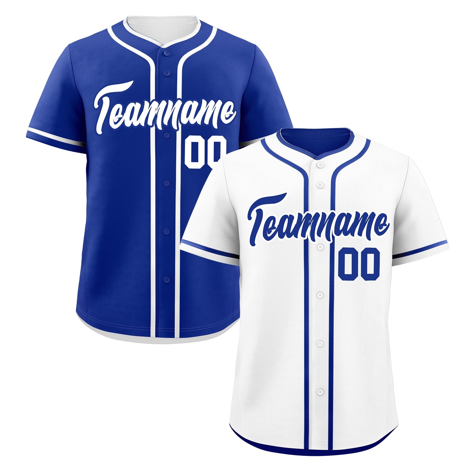 Custom Royal Blue Reversible Classic Style Moisture-Wicking Baseball Jersey| KXKSHOP