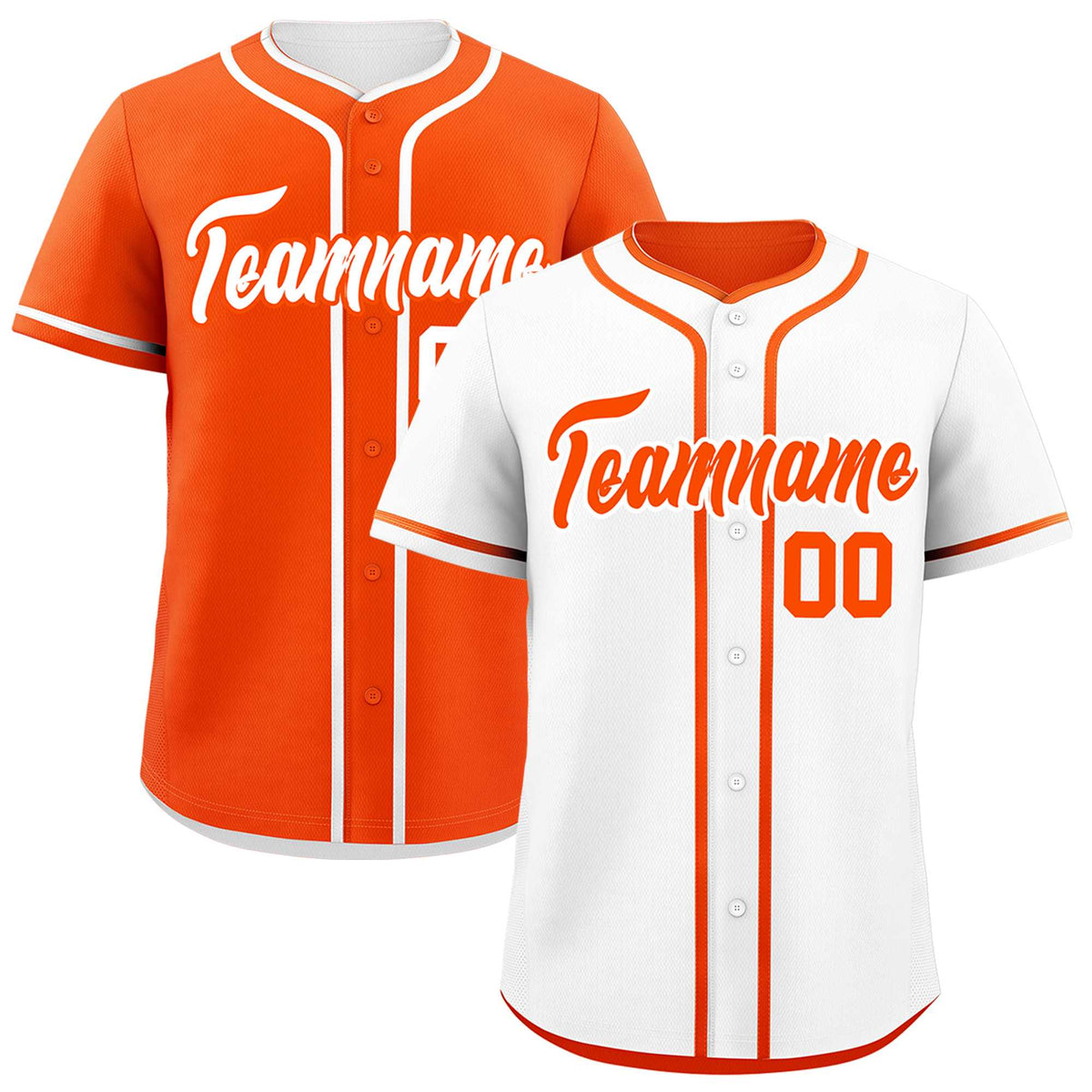 Custom Orange Reversible Classic Style Lightweight Baseball Jersey| KXKSHOP