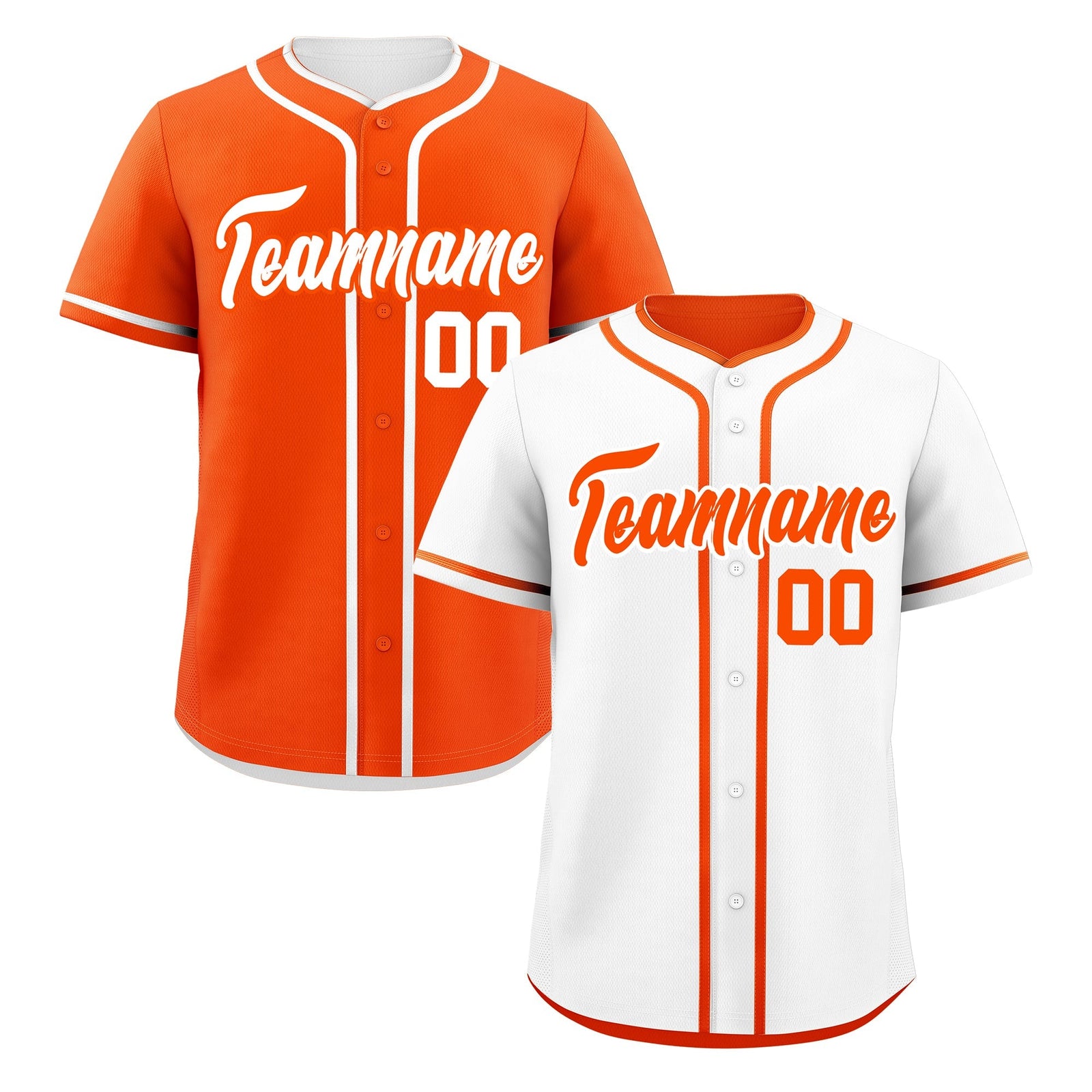 Custom Orange Reversible Classic Style Lightweight Baseball Jersey| KXKSHOP
