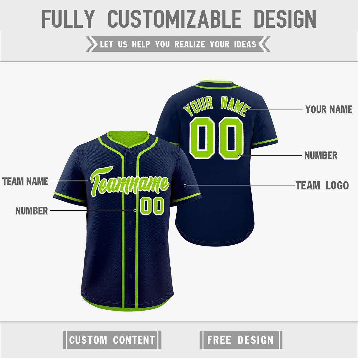Custom Neon Green White Reversible Classic Style Moisture-Wicking Baseball Jersey| KXKSHOP