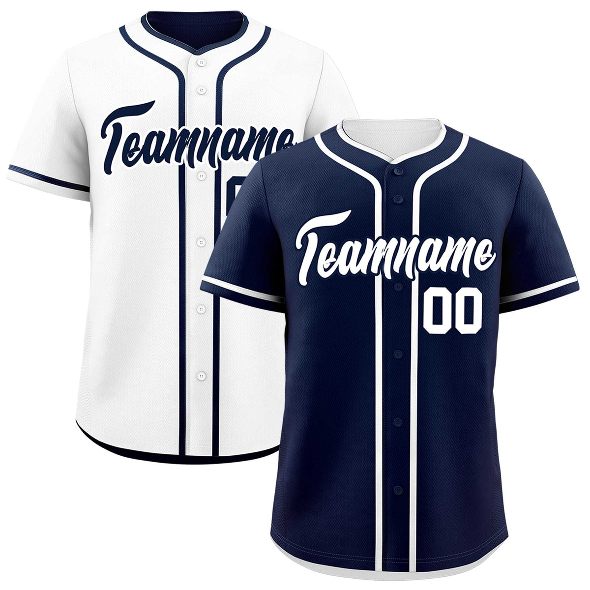 Custom White Reversible Classic Style Lightweight Baseball Jersey| KXKSHOP