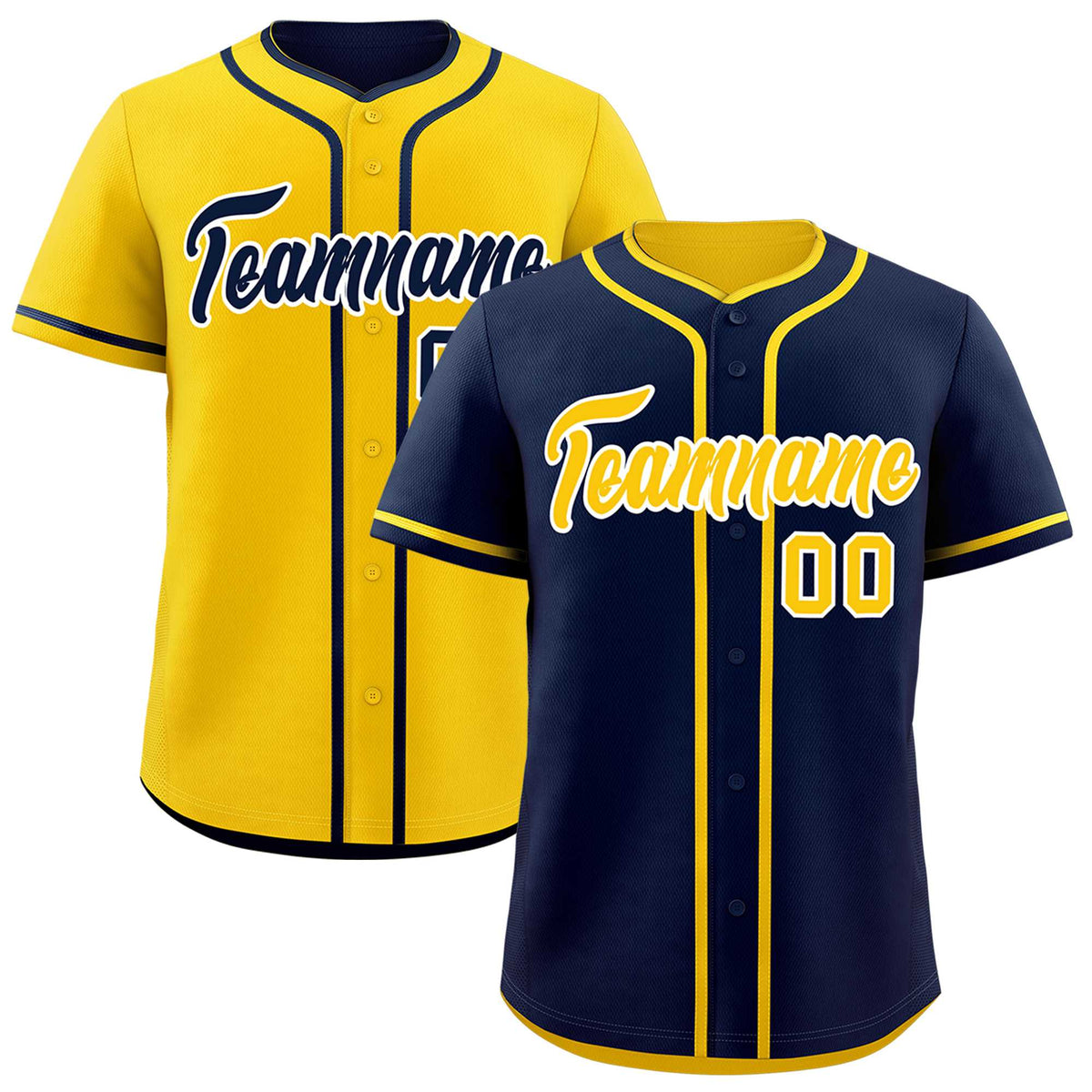 Custom Gold White Reversible Classic Style Moisture-Wicking Baseball Jersey| KXKSHOP
