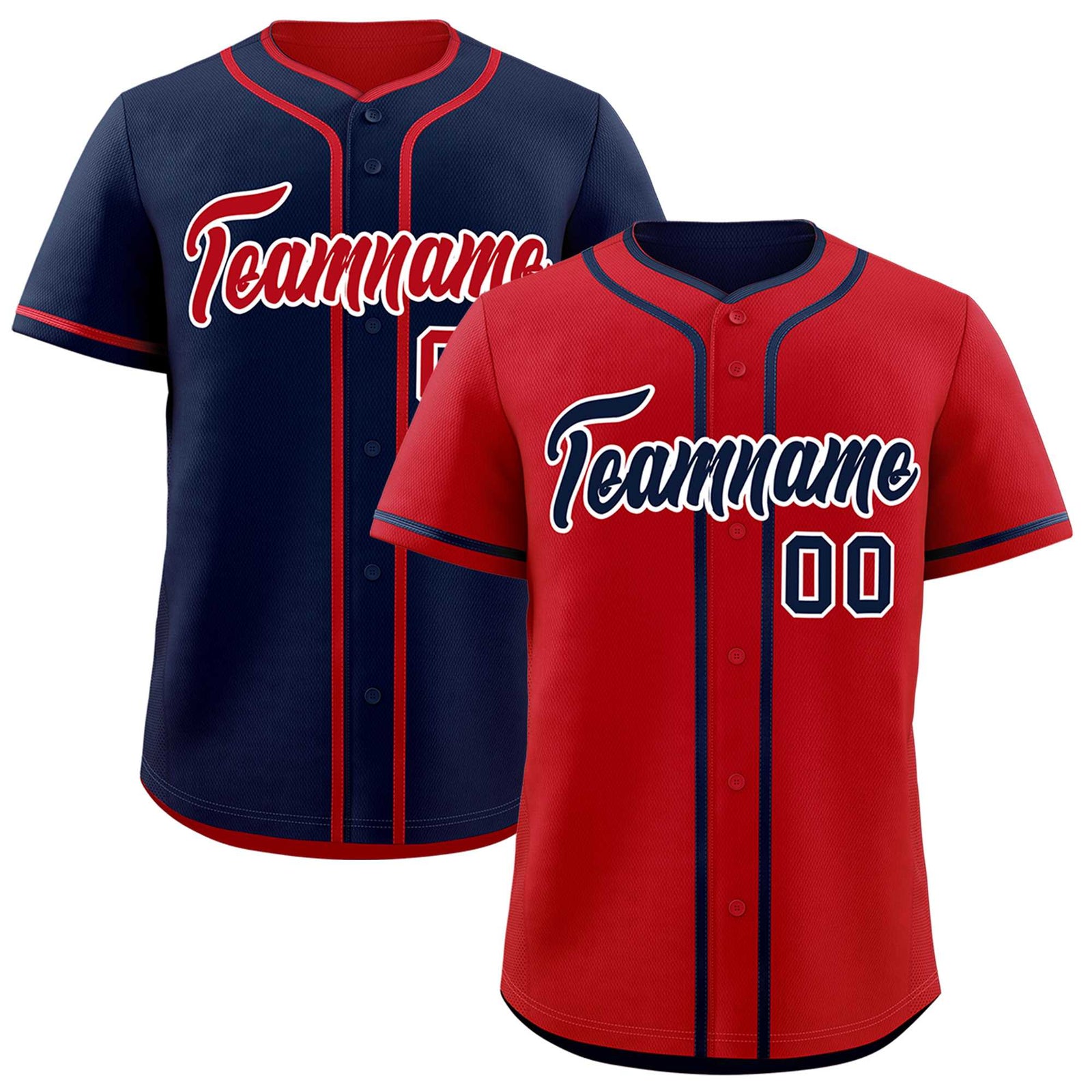Custom Navy White Reversible Classic Style Moisture-Wicking Baseball Jersey| KXKSHOP