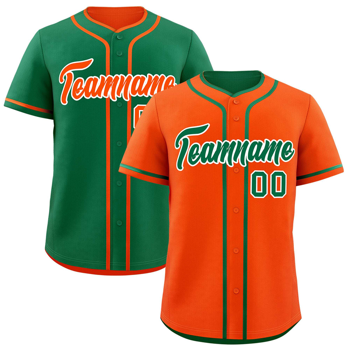 Custom Kelly Green White Reversible Classic Style Moisture-Wicking Baseball Jersey| KXKSHOP