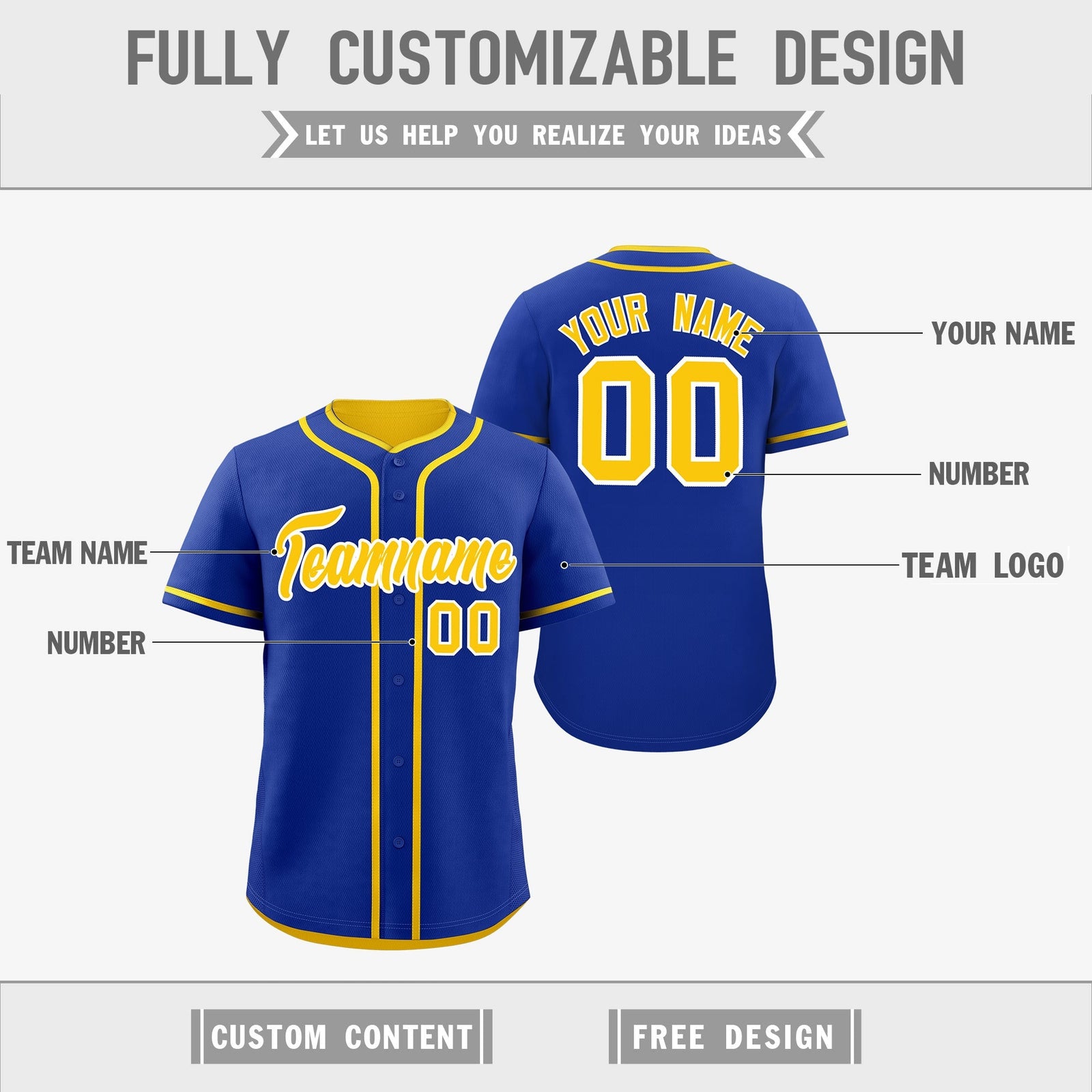 Custom Gold White Reversible Classic Style Lightweight Baseball Jersey| KXKSHOP
