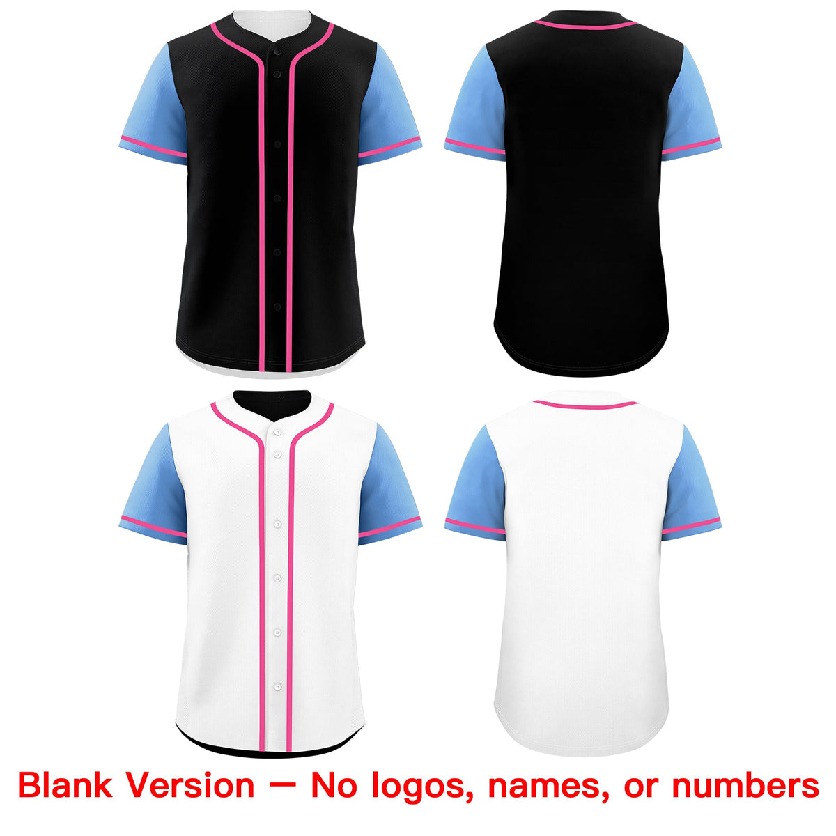 Custom Light Blue Black Yellow Reversible Raglan Sleeves Baseball Jersey| KXKSHOP