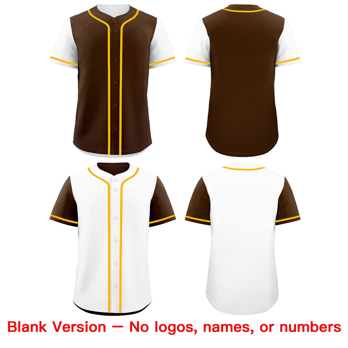 Custom Brown White Orange Reversible Raglan Sleeves Baseball Jersey| KXKSHOP