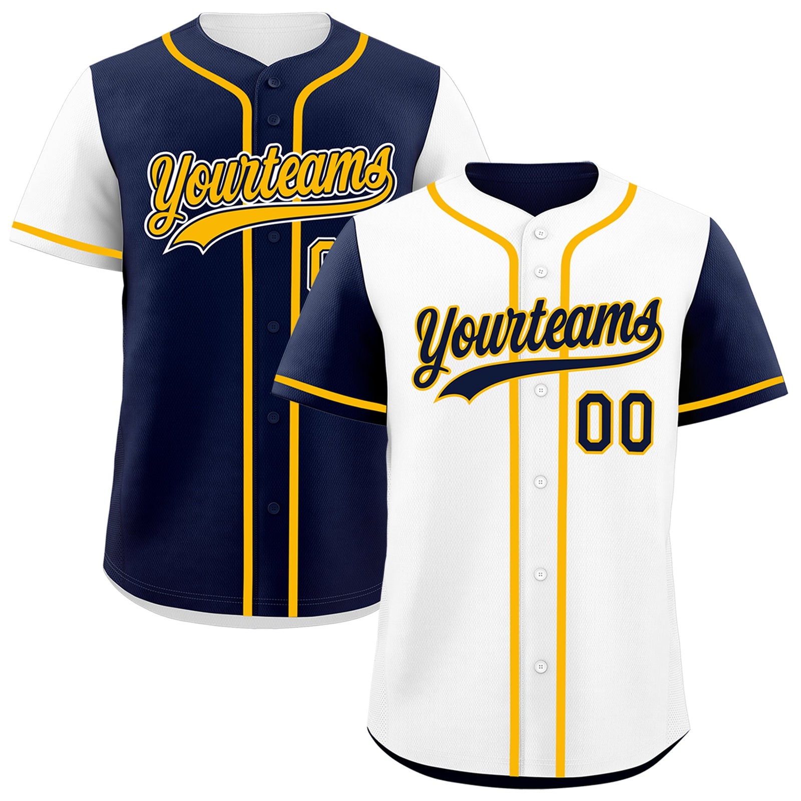 Custom Navy Orange Reversible Raglan Sleeves Baseball Jersey| KXKSHOP