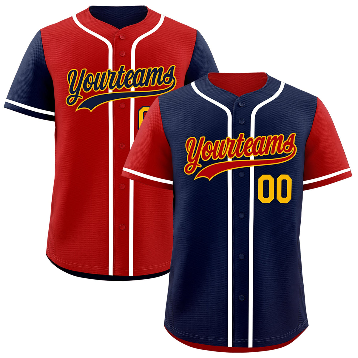 Custom Navy Cream Reversible Raglan Sleeves Baseball Jersey| KXKSHOP