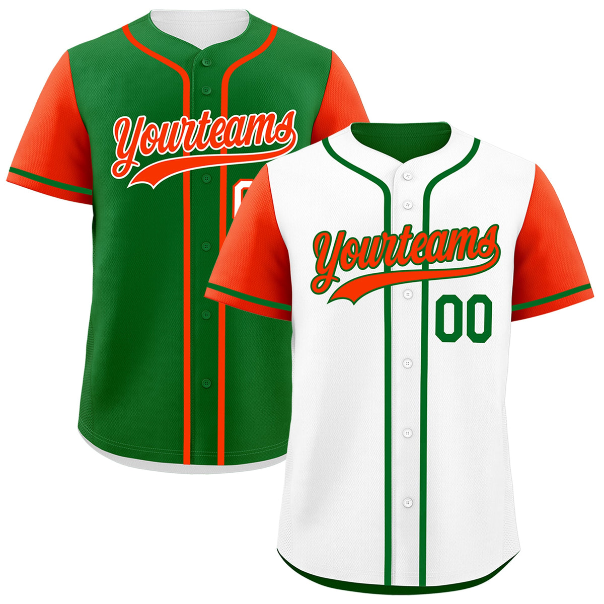Custom Neon Green Black Reversible Raglan Sleeves Baseball Jersey| KXKSHOP