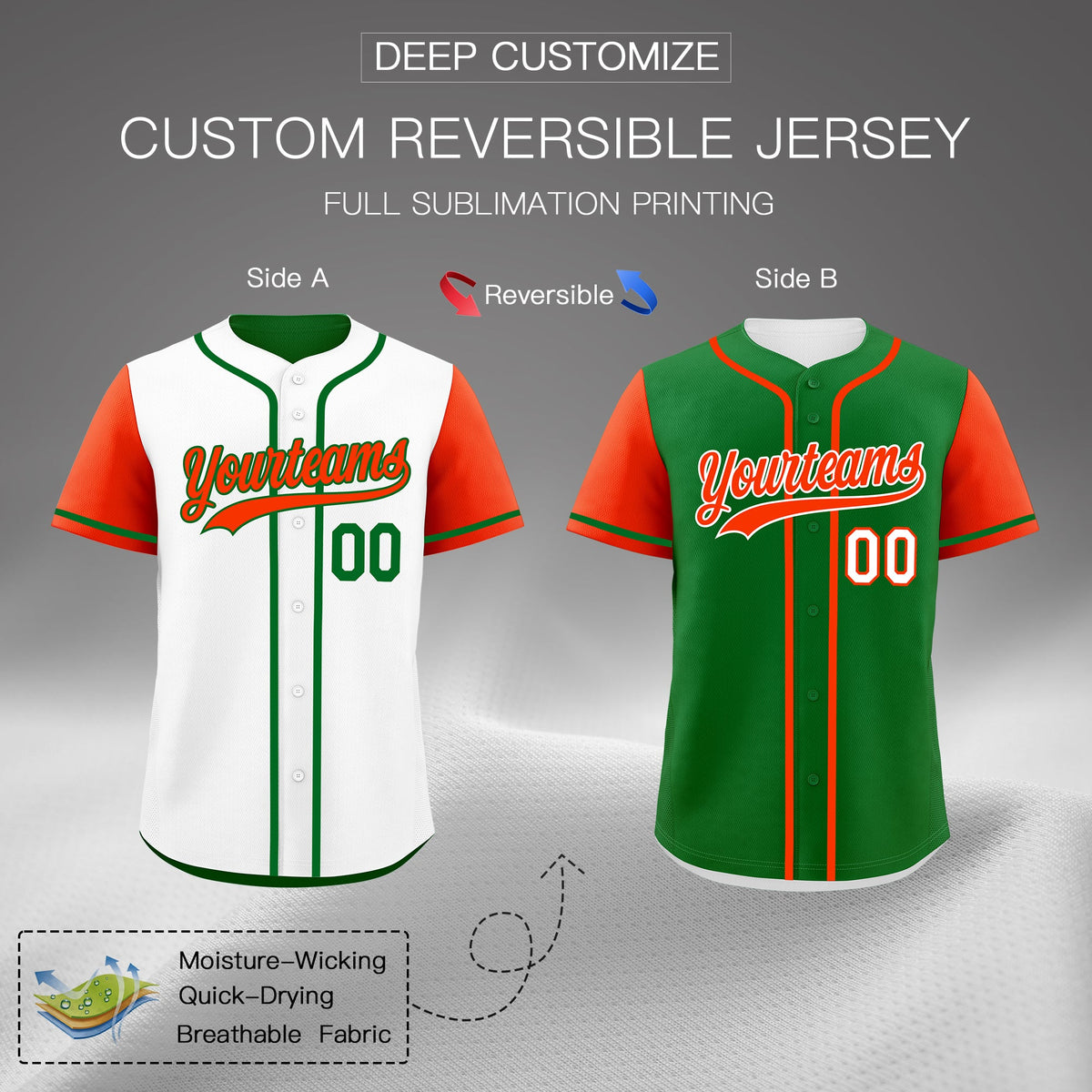 Custom Neon Green Black Reversible Raglan Sleeves Baseball Jersey| KXKSHOP