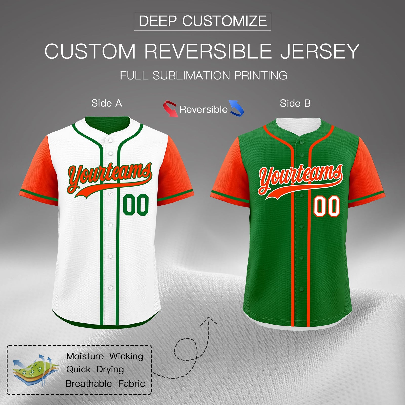 Custom Neon Green Black Reversible Raglan Sleeves Baseball Jersey| KXKSHOP