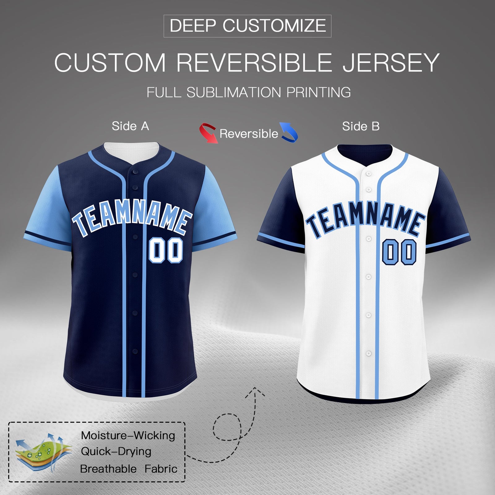 Custom Orange Navy Reversible Raglan Sleeves Baseball Jersey| KXKSHOP