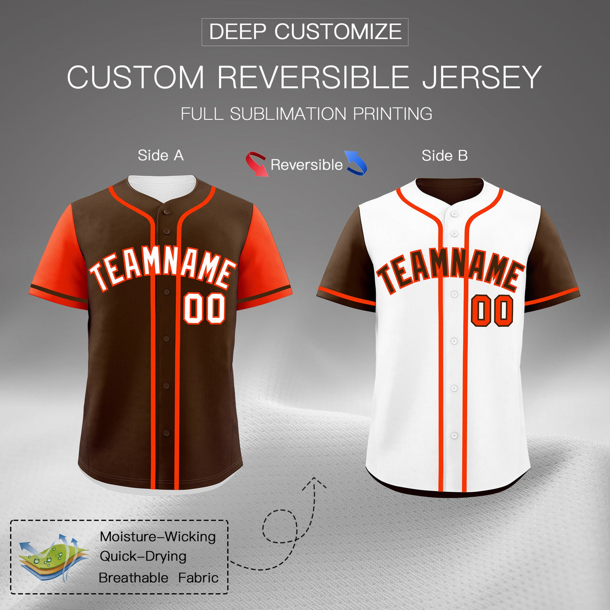Custom White Navy Yellow Reversible Raglan Sleeves Baseball Jersey| KXKSHOP