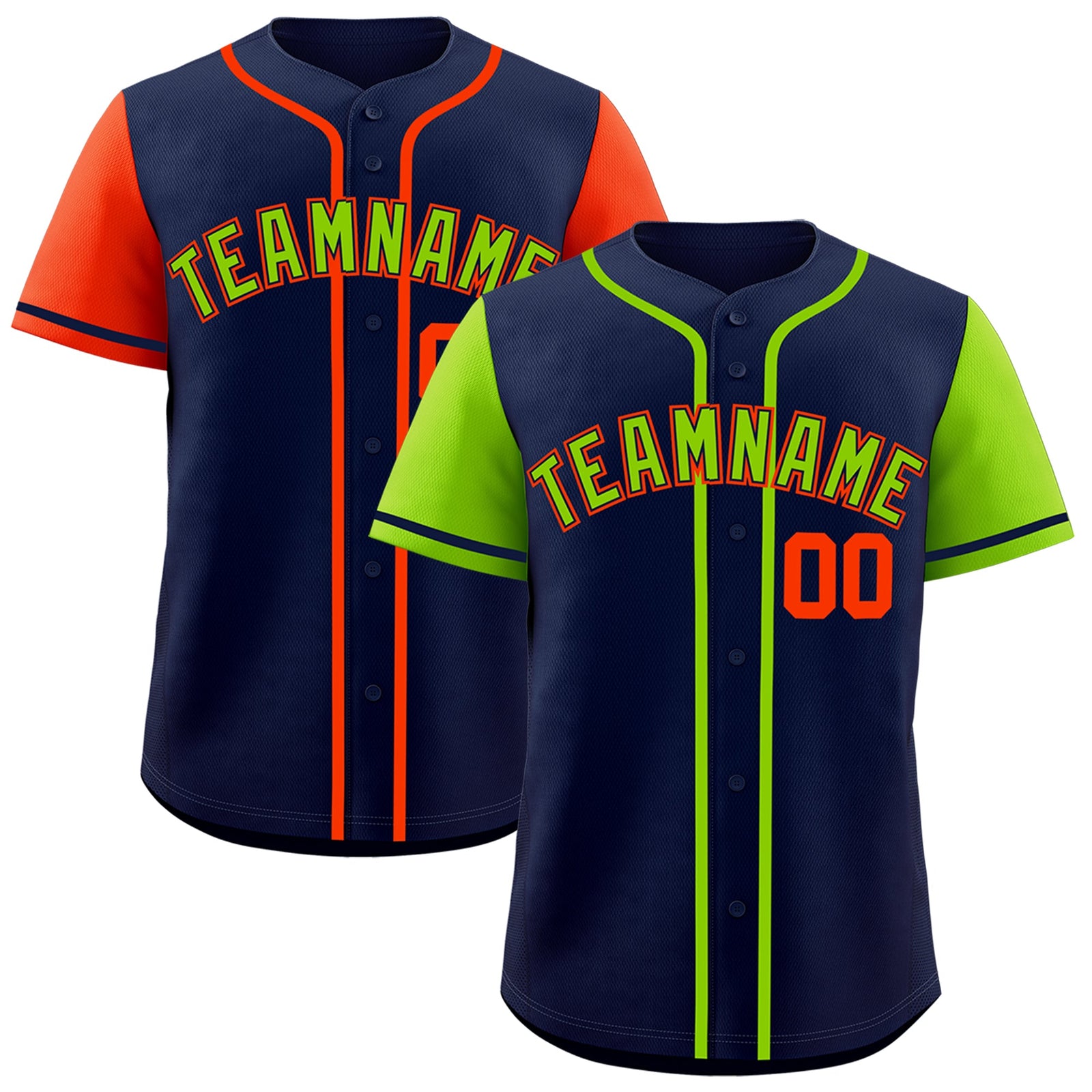 Custom Navy Red White Reversible Raglan Sleeves Baseball Jersey| KXKSHOP