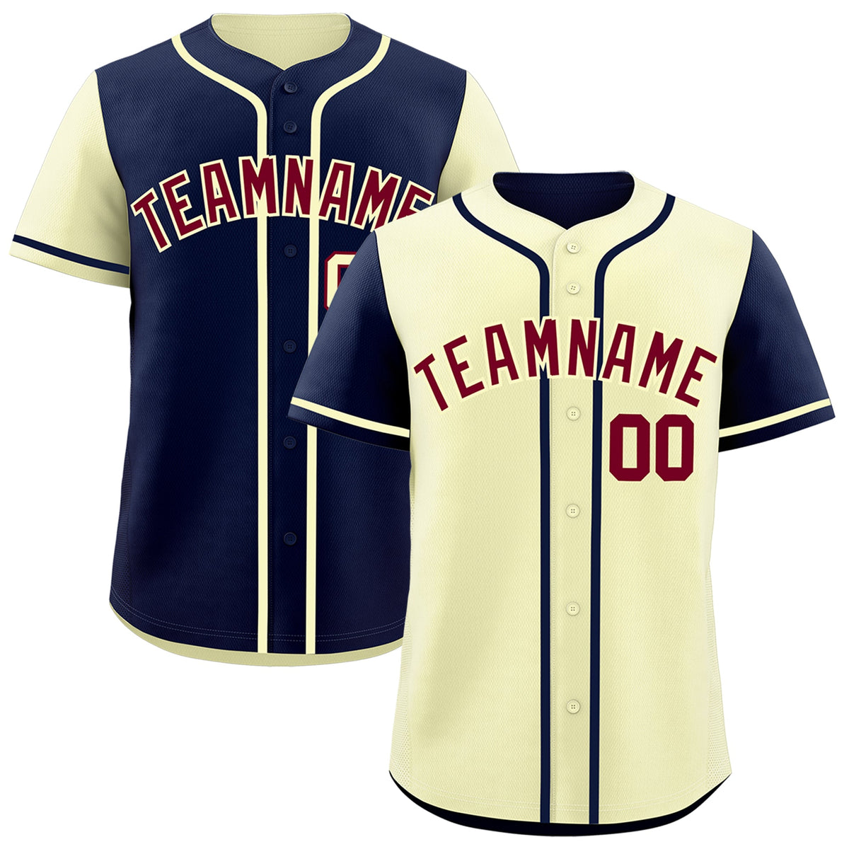 Custom Cream Black Reversible Raglan Sleeves Baseball Jersey| KXKSHOP