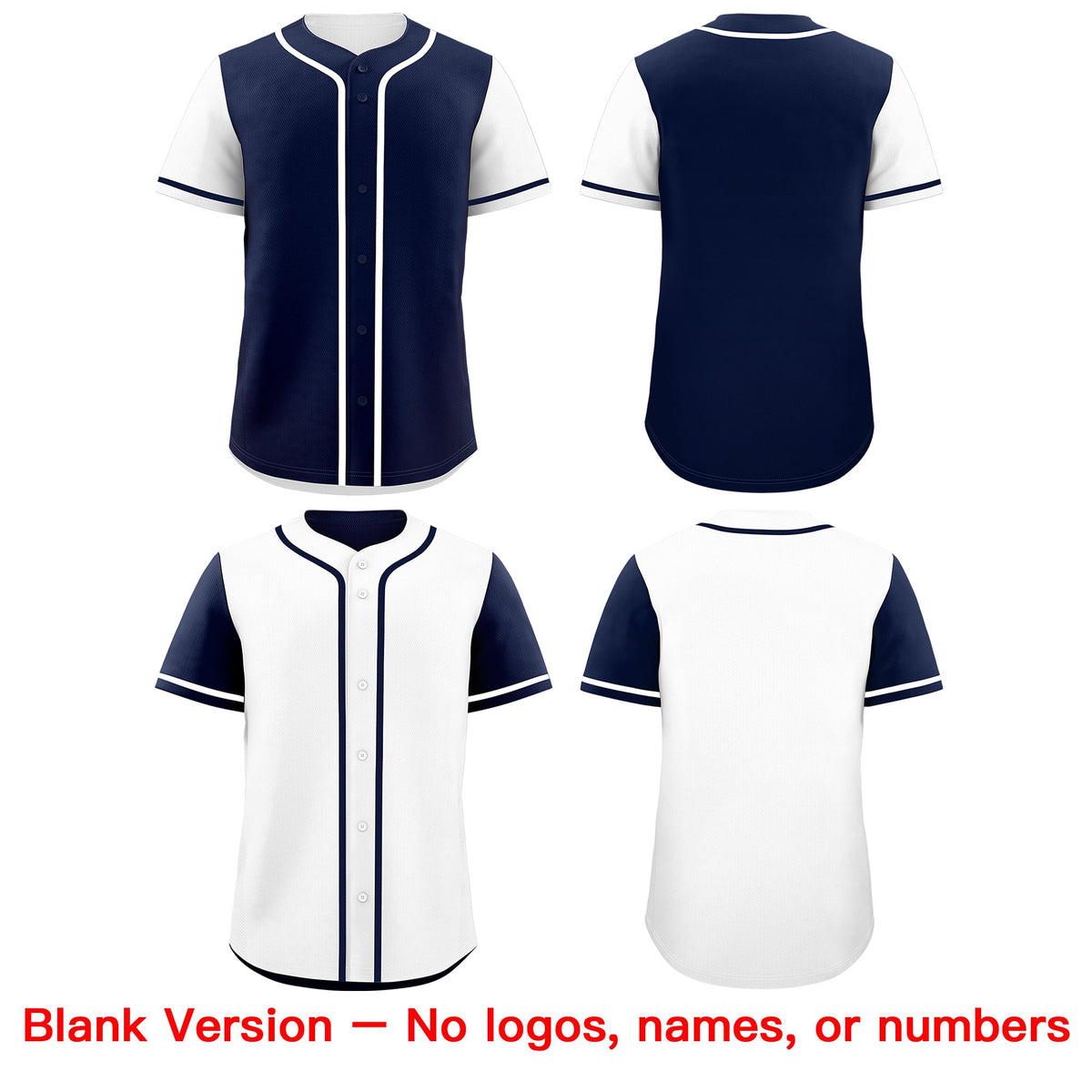 Custom White Navy Reversible Raglan Sleeves Baseball Jersey| KXKSHOP