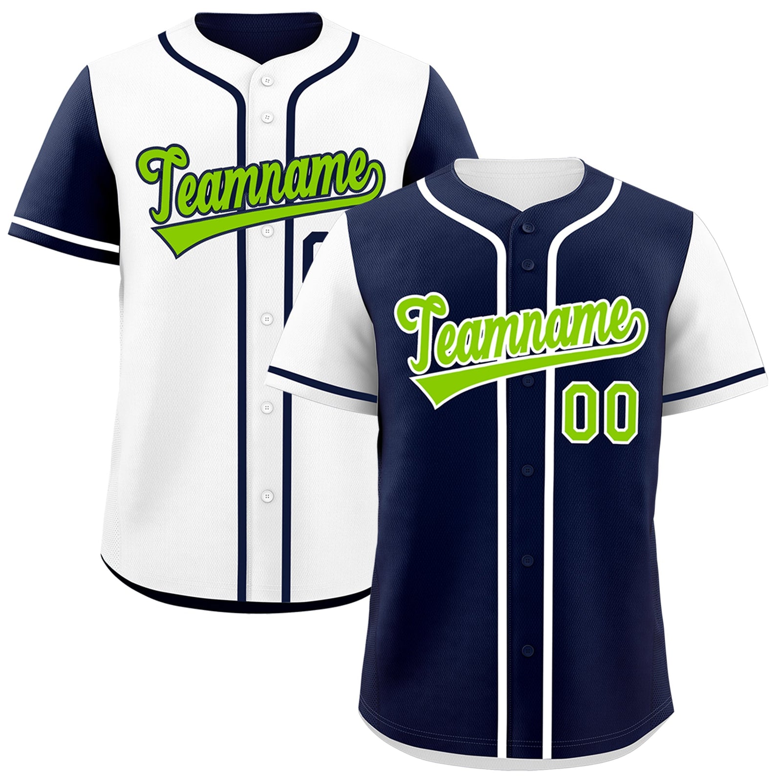 Custom White Navy Reversible Raglan Sleeves Baseball Jersey| KXKSHOP