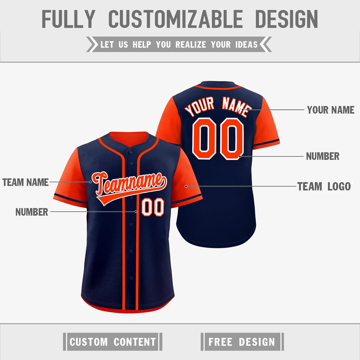 Custom Yellow Royal Blue White Reversible Raglan Sleeves Baseball Jersey| KXKSHOP