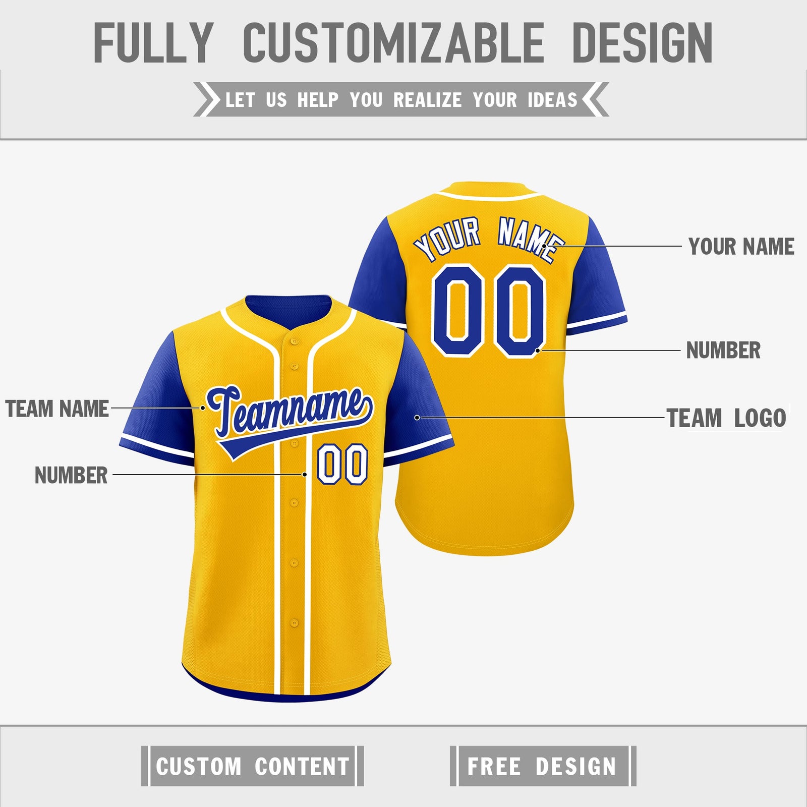 Custom Crimson Navy Yellow Reversible Raglan Sleeves Baseball Jersey| KXKSHOP