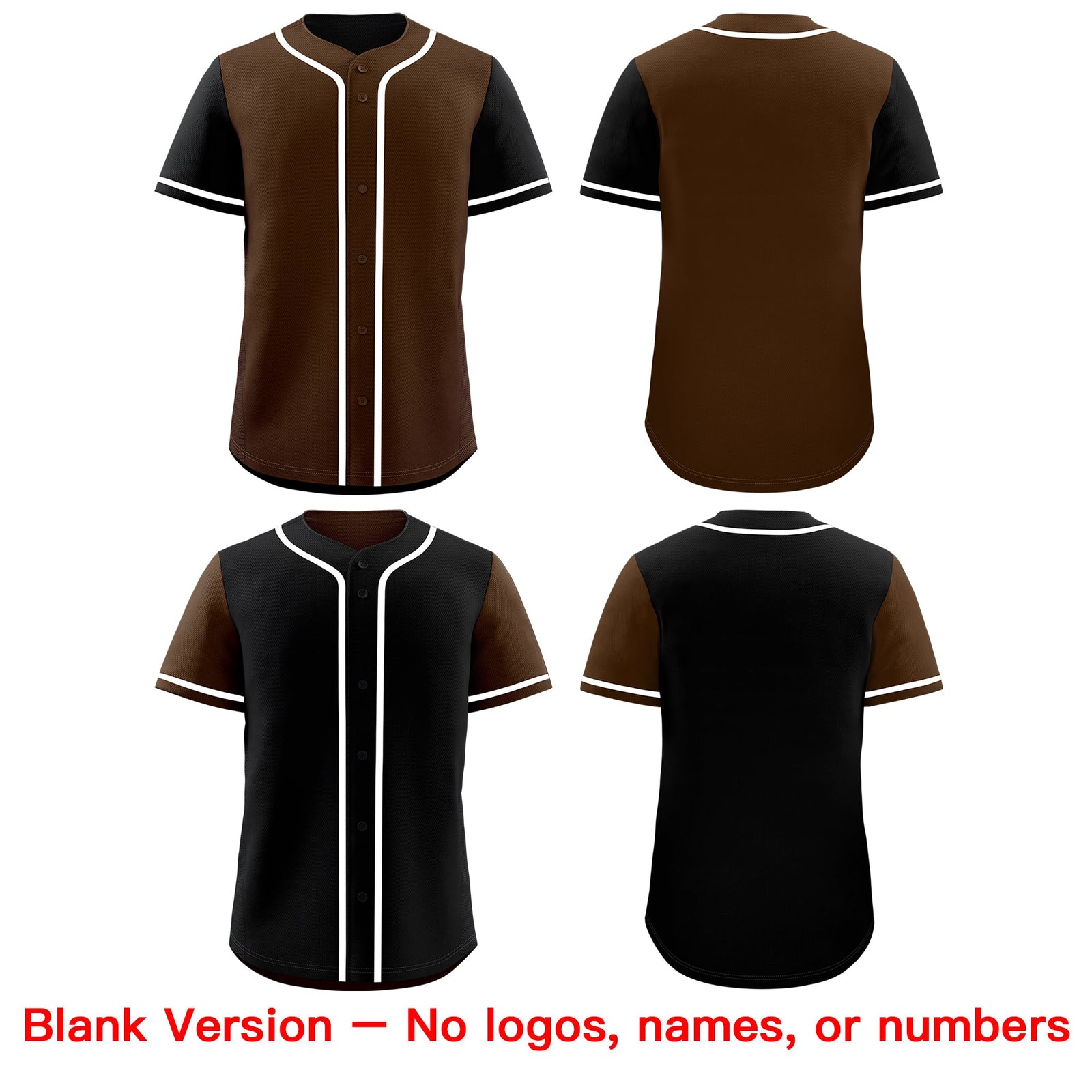 Custom Brown White Yellow Reversible Raglan Sleeves Baseball Jersey| KXKSHOP