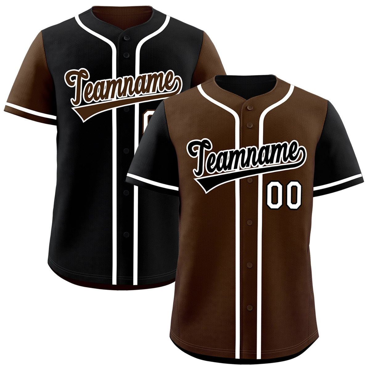 Custom Brown White Yellow Reversible Raglan Sleeves Baseball Jersey| KXKSHOP