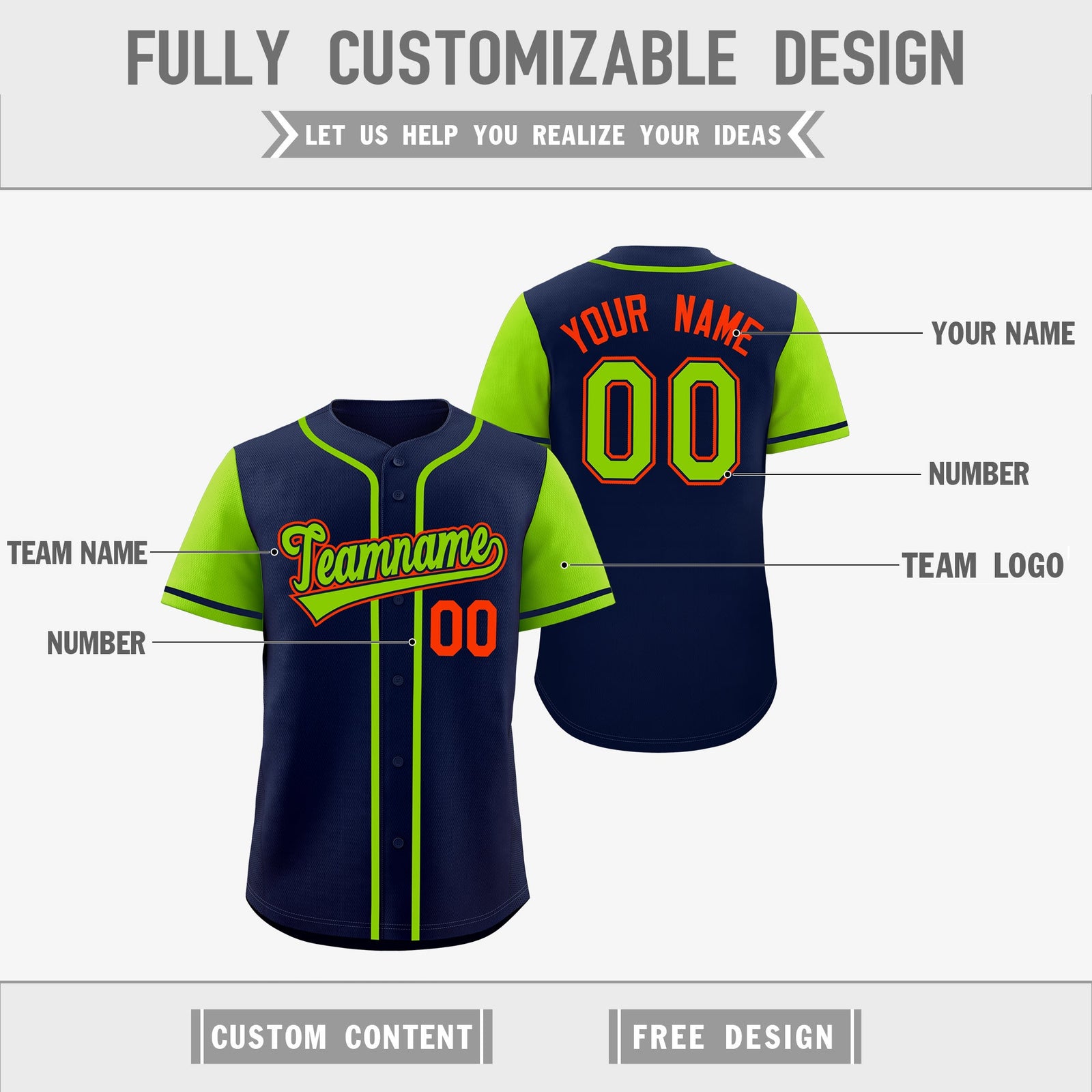Custom Navy Red White Reversible Raglan Sleeves Baseball Jersey| KXKSHOP