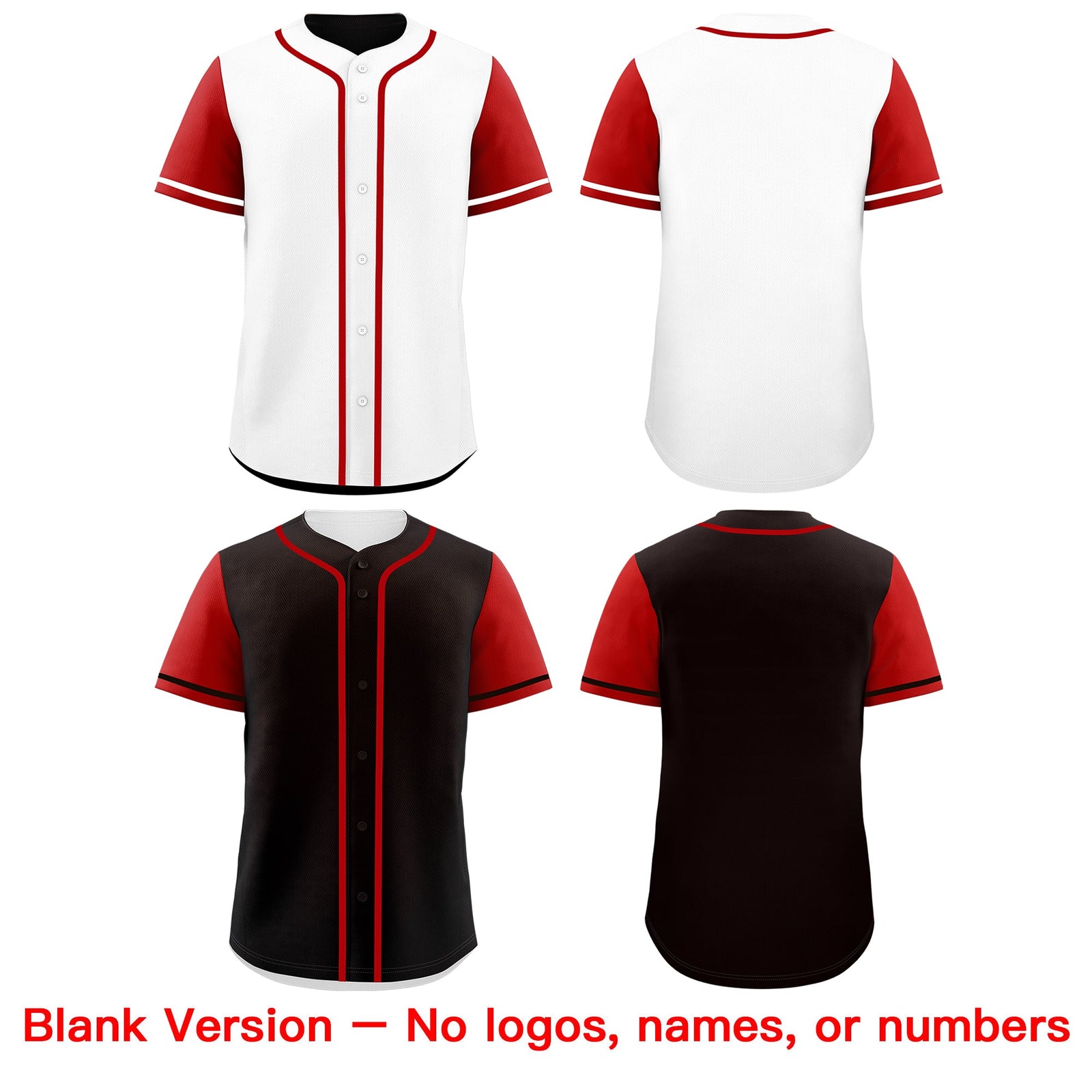 Custom Black White Reversible Raglan Sleeves Baseball Jersey| KXKSHOP