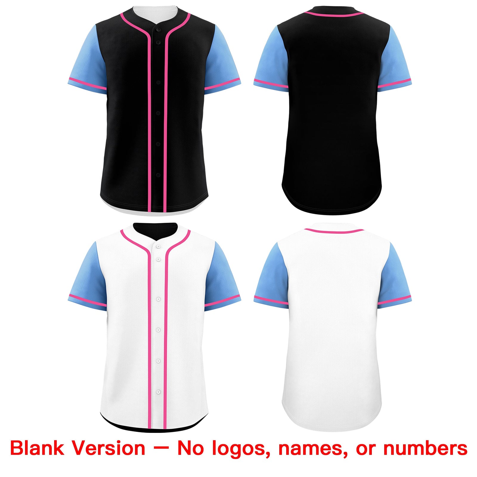 Custom Light Blue Black Yellow Reversible Raglan Sleeves Baseball Jersey| KXKSHOP
