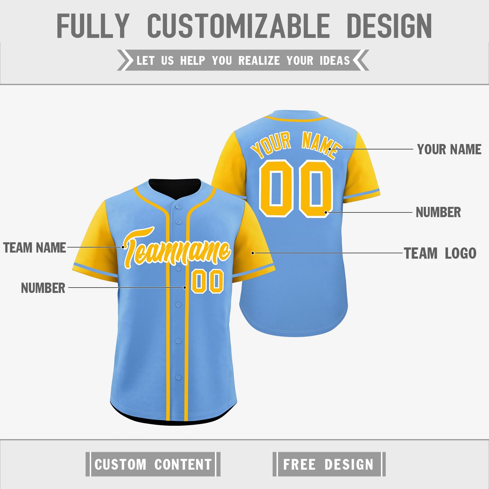 Custom Navy White Light Blue Reversible Raglan Sleeves Baseball Jersey| KXKSHOP
