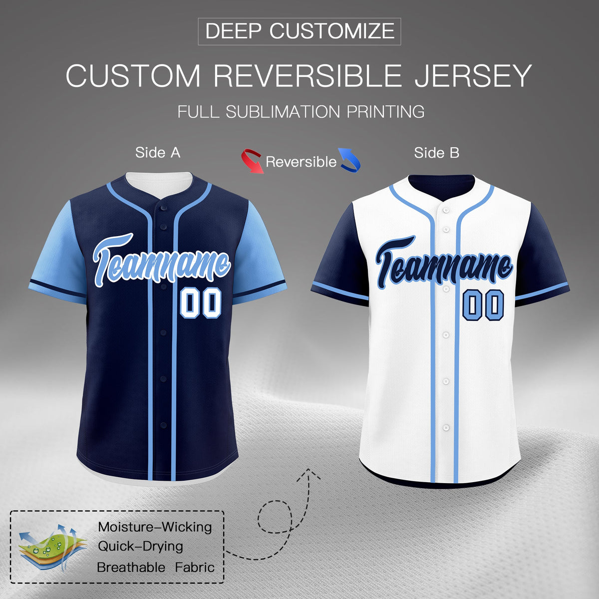 Custom Orange Navy Reversible Raglan Sleeves Baseball Jersey| KXKSHOP