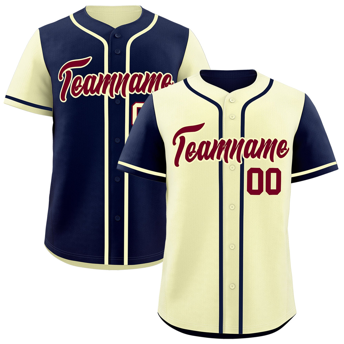 Custom Cream Black Reversible Raglan Sleeves Baseball Jersey| KXKSHOP
