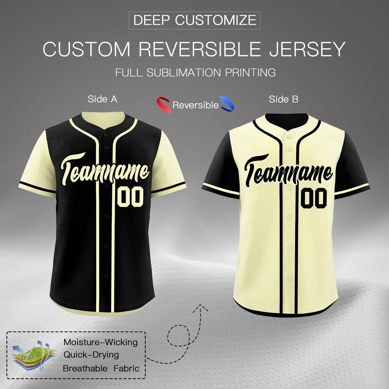 Custom Yellow Purple Reversible Raglan Sleeves Baseball Jersey| KXKSHOP