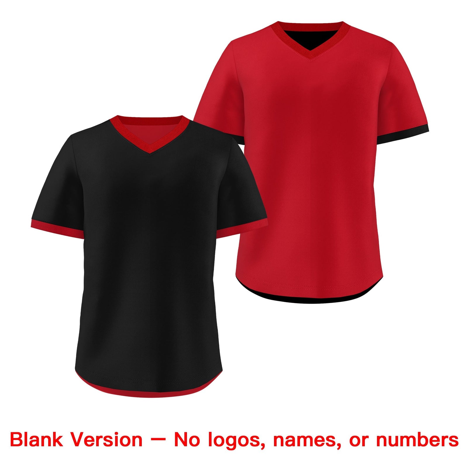 Custom Red Black Reversible Classic Style Breathable Baseball Jersey| KXKSHOP