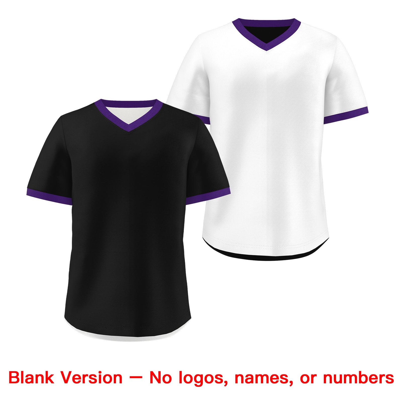 Custom White Black Purple Reversible Classic Style Quick Dry Baseball Jersey| KXKSHOP