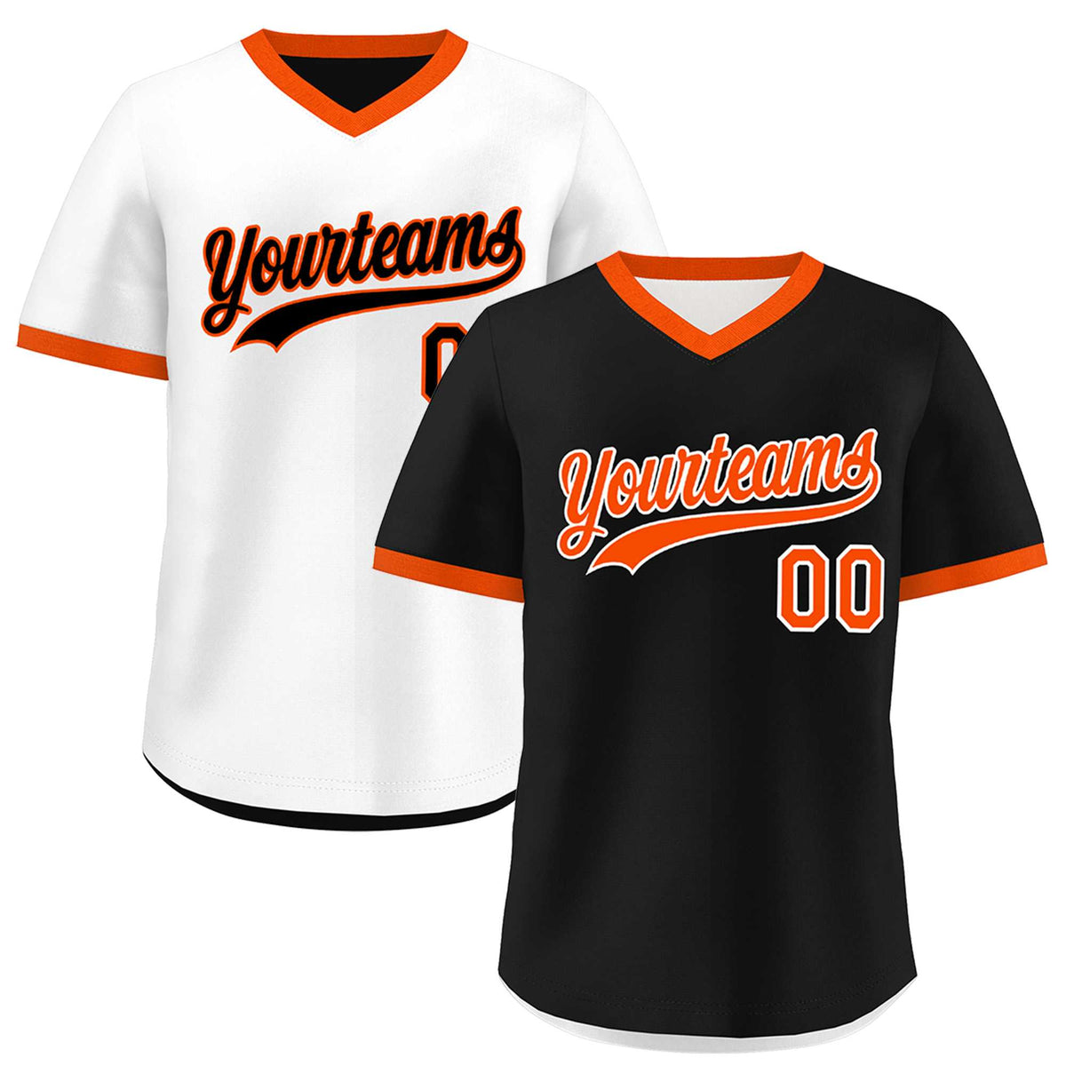 Custom Black White Reversible Classic Style Lightweight Baseball Jersey| KXKSHOP